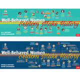 Well-Behaved Women Seldom Make History Posters Set of 2