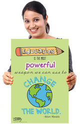 Education Is the Most Powerful Weapon Mini-Poster