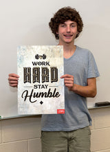 Work Hard Stay Humble English Mini-Poster