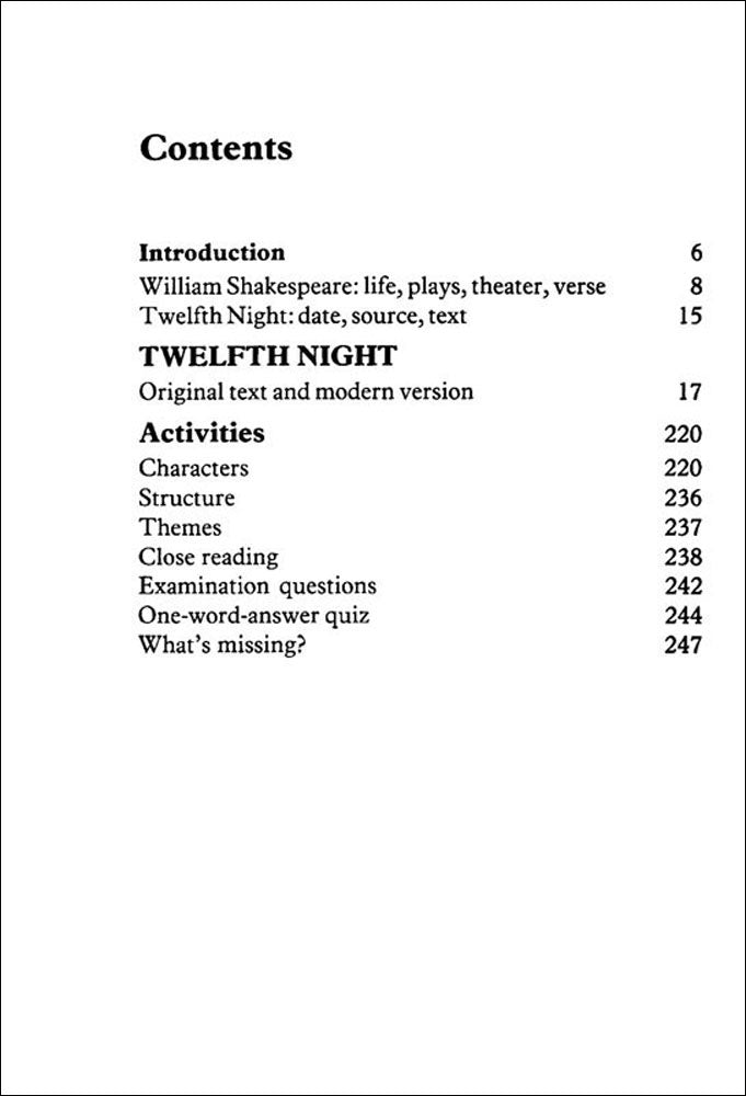 Twelfth Night Made Easy