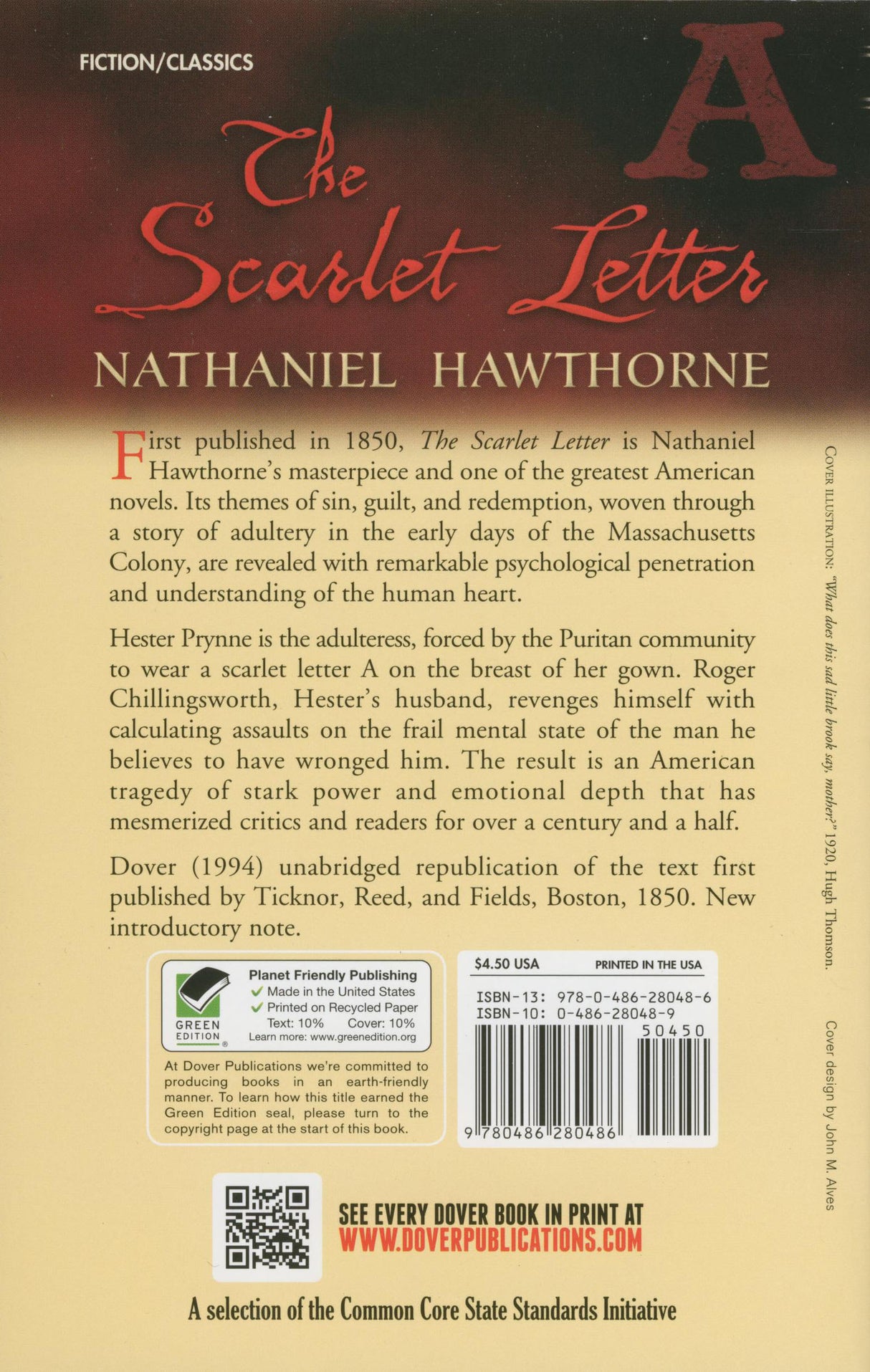 The Scarlet Letter Paperback Book (940L)