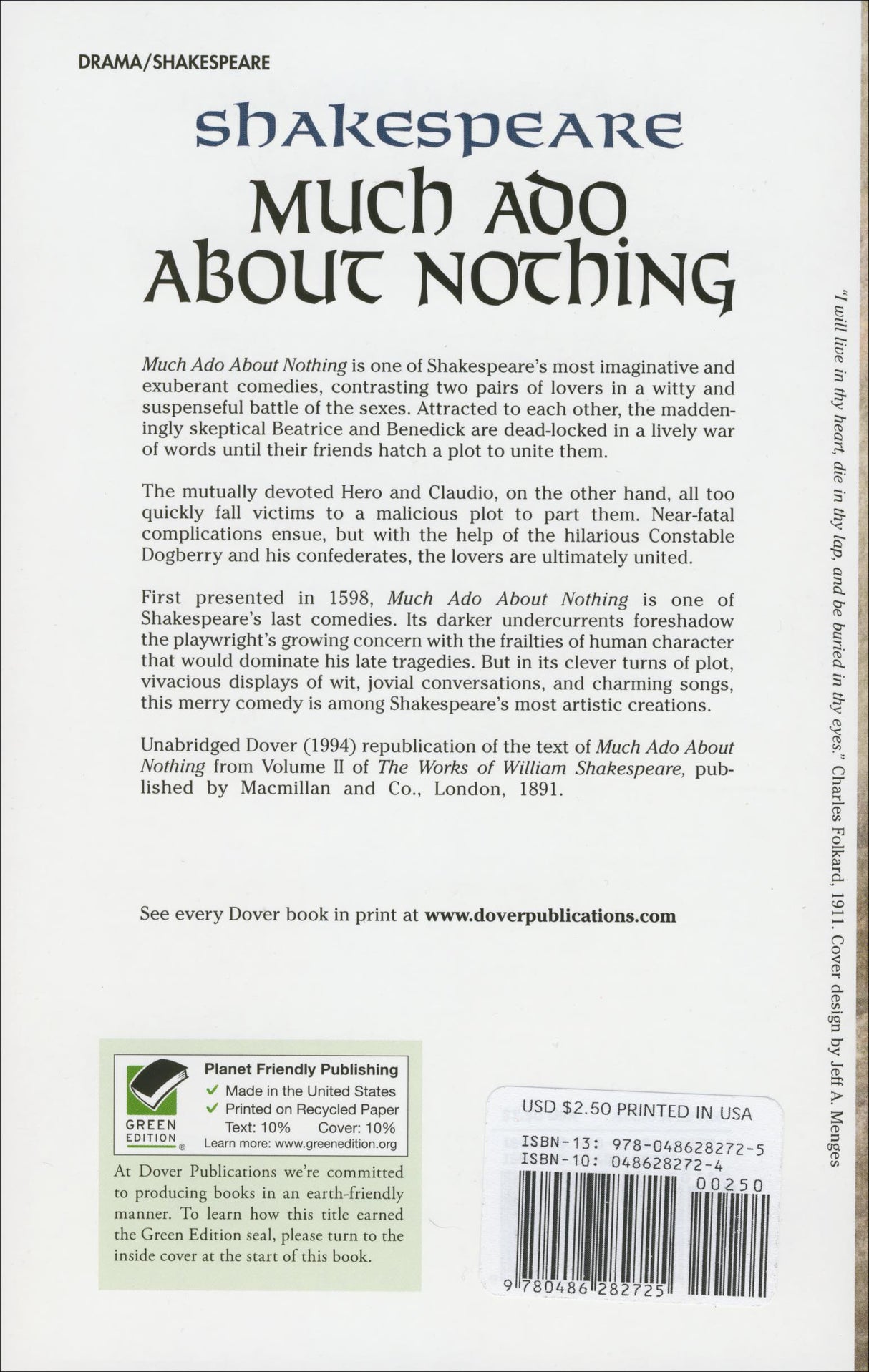 Much Ado About Nothing Paperback Book (NC1020L)