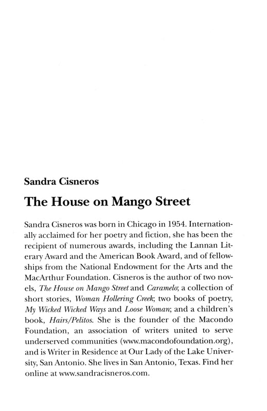 The House on Mango Street Paperback Book (870L)