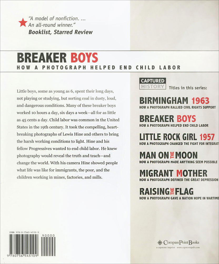 Breaker Boys: How a Photograph Helped End Child Labor Paperback Book (1020L)