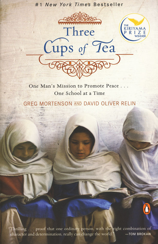 Three Cups of Tea Paperback Book (910L)