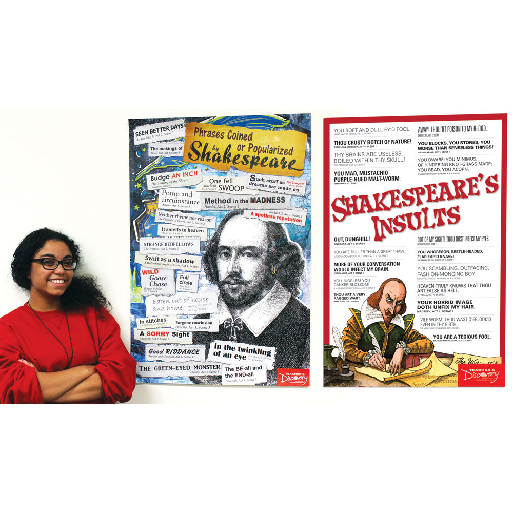 Shakespeare Phrases & Insults 2-Poster Set