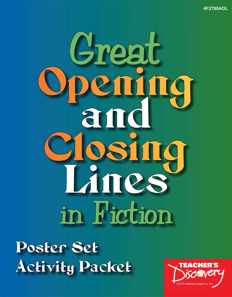 Great Opening and Closing Lines in Fiction Poster Set