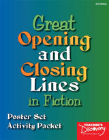 Great Opening and Closing Lines in Fiction Poster Set