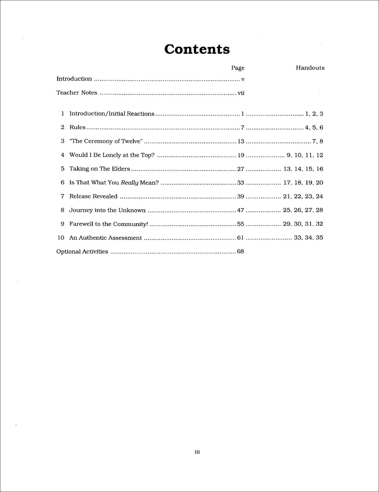 The Giver Curriculum Unit