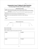 Expository Writing for Middle School Activity Book