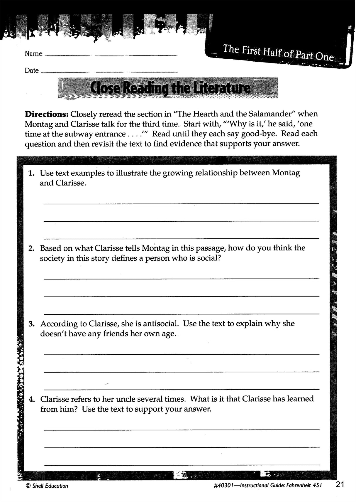 Great Works Instructional Guide for Literature: Fahrenheit 451