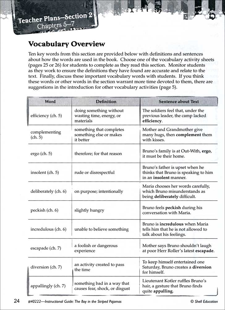 Great Works Instructional Guide for Literature: The Boy in the Striped Pajamas