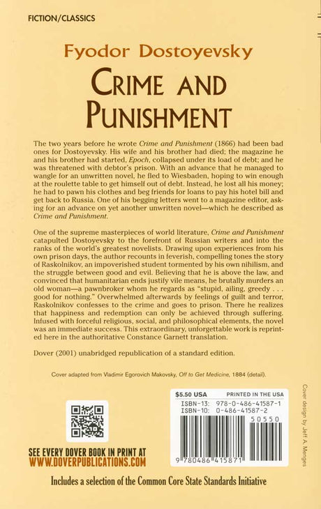 Crime and Punishment Paperback Book (990L)