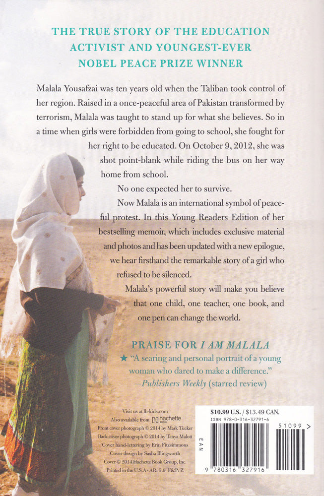 I Am Malala (Young Readers Edition) Paperback Book (830L)