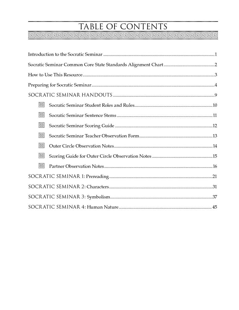 Socratic Seminar: Lord of the Flies Book