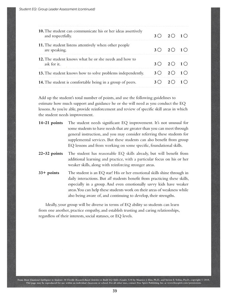 Boost Emotional Intelligence in Students Book