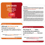 TAP Cards: Informational Text and Literary Text Card Sets for High School