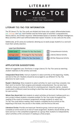 Literary Tic-Tac-Toe: Differentiated Activities Card Set for High School