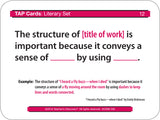 TAP Cards: Literary Text Card Set for Middle School