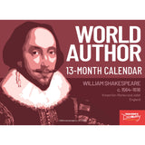 World Author 13-Month Calendar