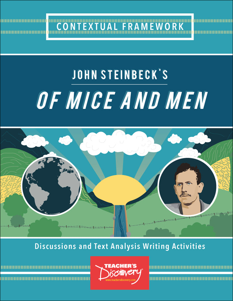 Contextual Framework: John Steinbeck's Of Mice and Men Activity Book and Skinny Poster Set