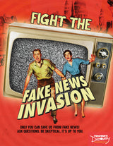 Fight the Fake News Invasion Print Book and Skinny Poster Set