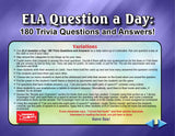 ELA Question a Day: 180 Trivia Questions and  Answers!