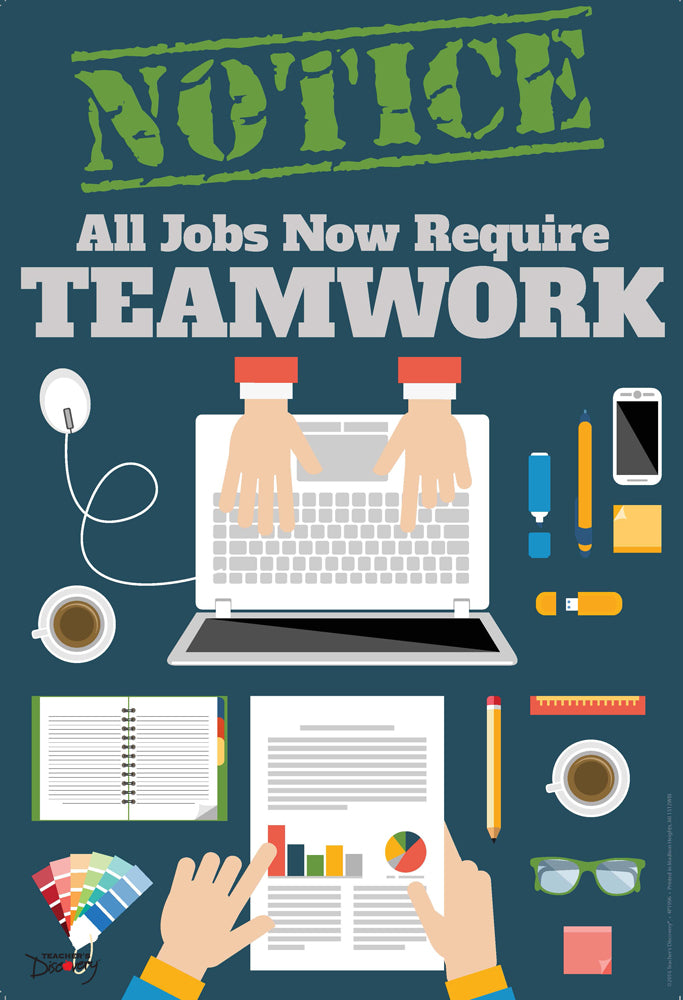 Official Notice Job Skills Poster: Teamwork – Teacher's Discovery