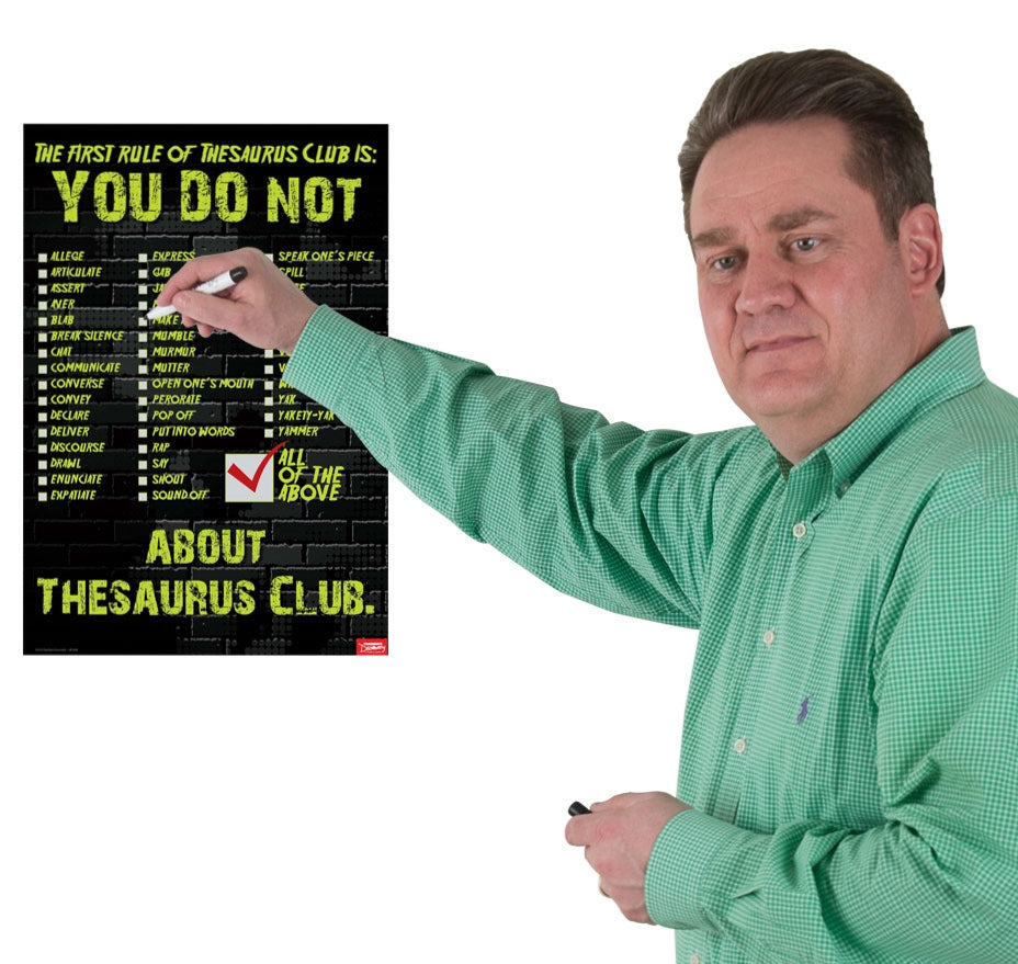 The First Rule of Thesaurus Club! Mini-Poster