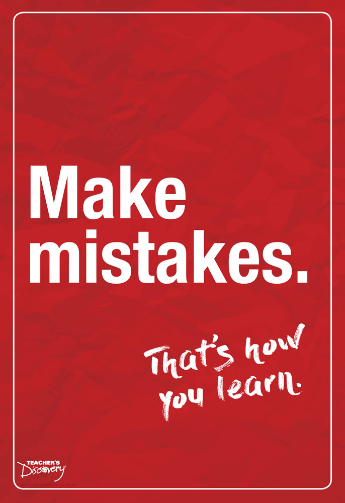 Make Mistakes English Mini-Poster