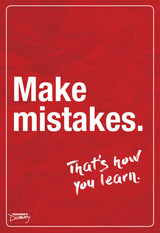 Make Mistakes English Mini-Poster