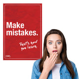 Make Mistakes English Mini-Poster