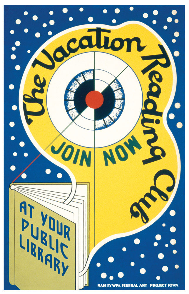 WPA Reading Poster: Vacation Reading Club