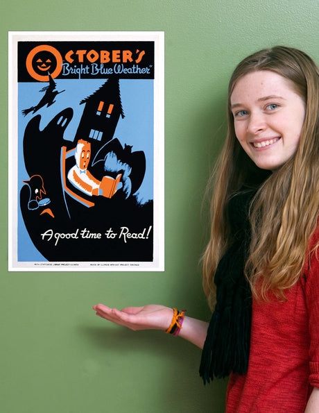 WPA Reading Poster: October is a Good Time to Read