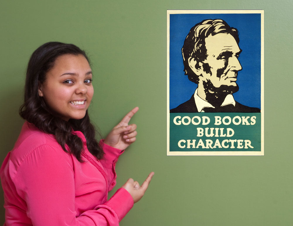 WPA Reading Poster: Good Books Build Character