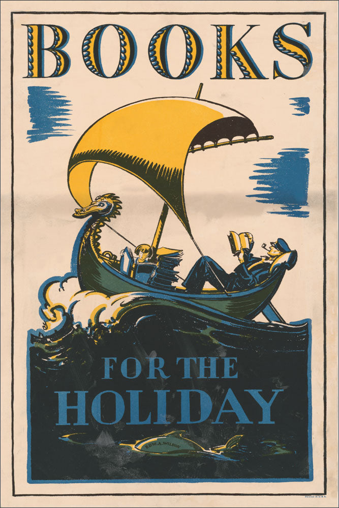 WPA Reading Poster: Books for the Holiday