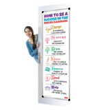 How to Be a Success in English Vinyl Door Banner