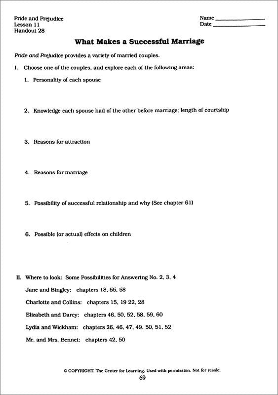 Pride and Prejudice Curriculum Unit