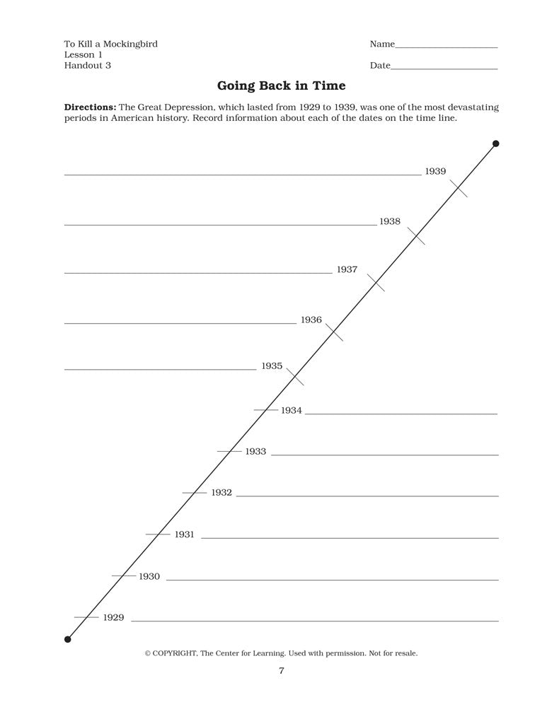 To Kill a Mockingbird Curriculum Unit