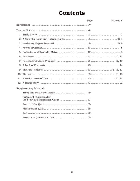 Wuthering Heights Curriculum Unit