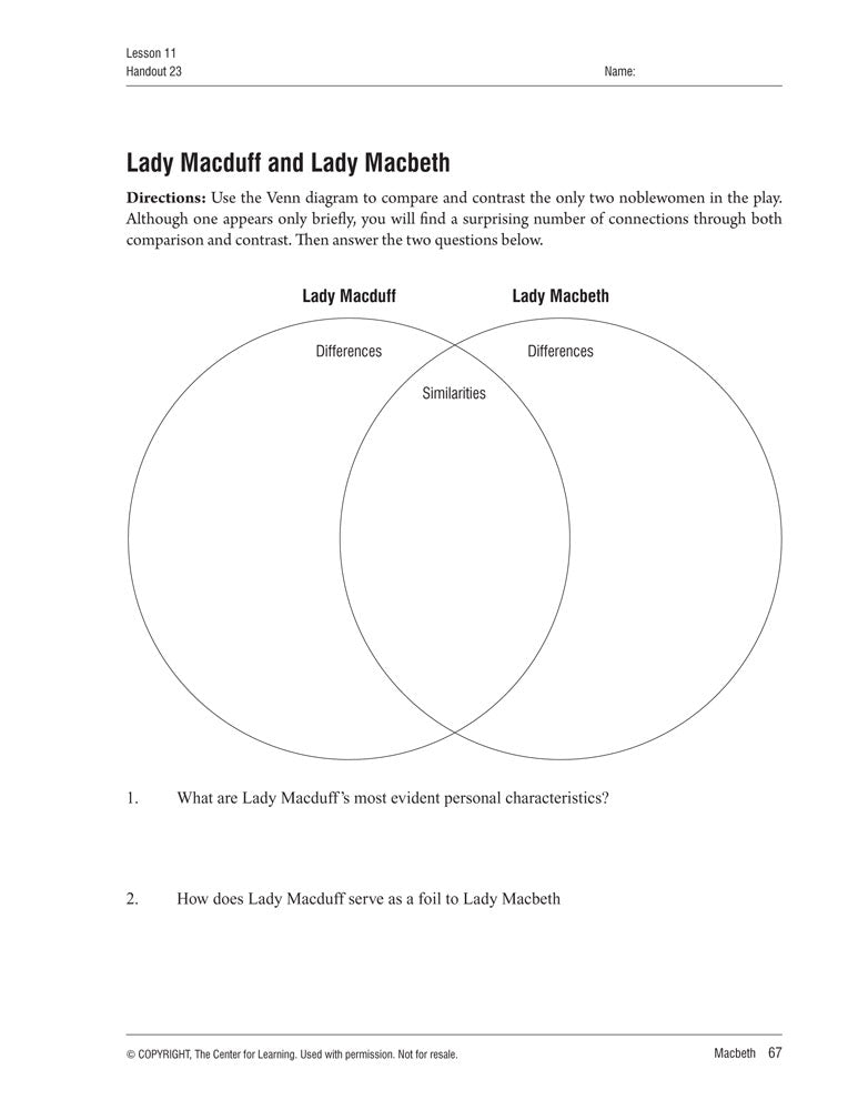 Macbeth Curriculum Unit