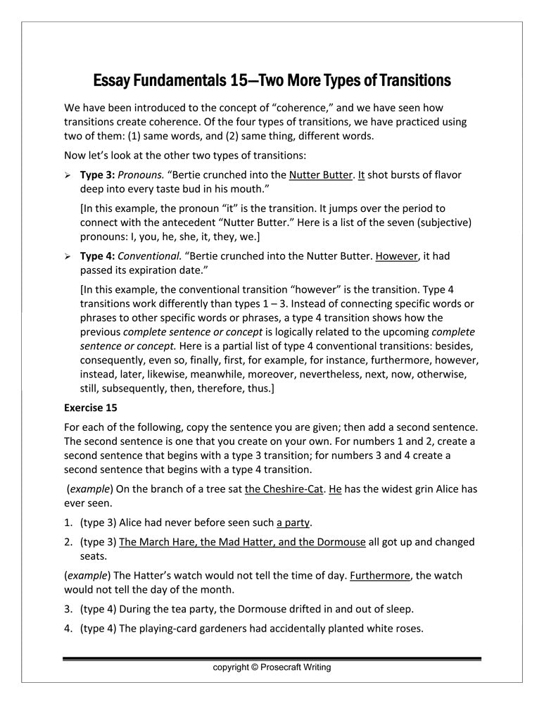 Prose Toolbox: Essay Writing Fundamentals Unit