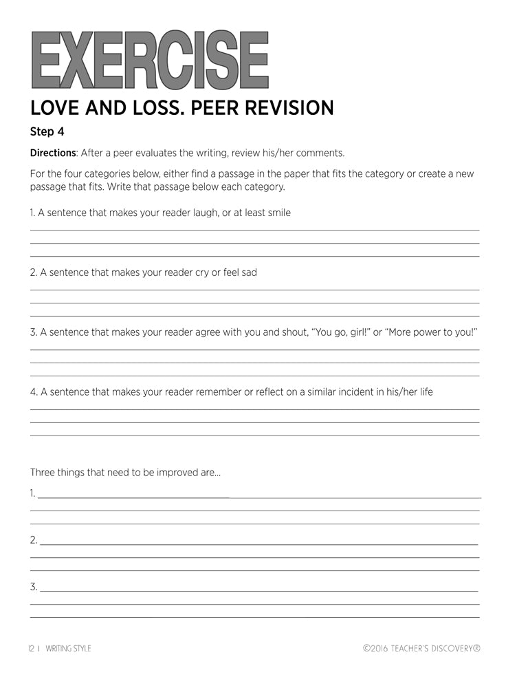 Writing Style Activity Book