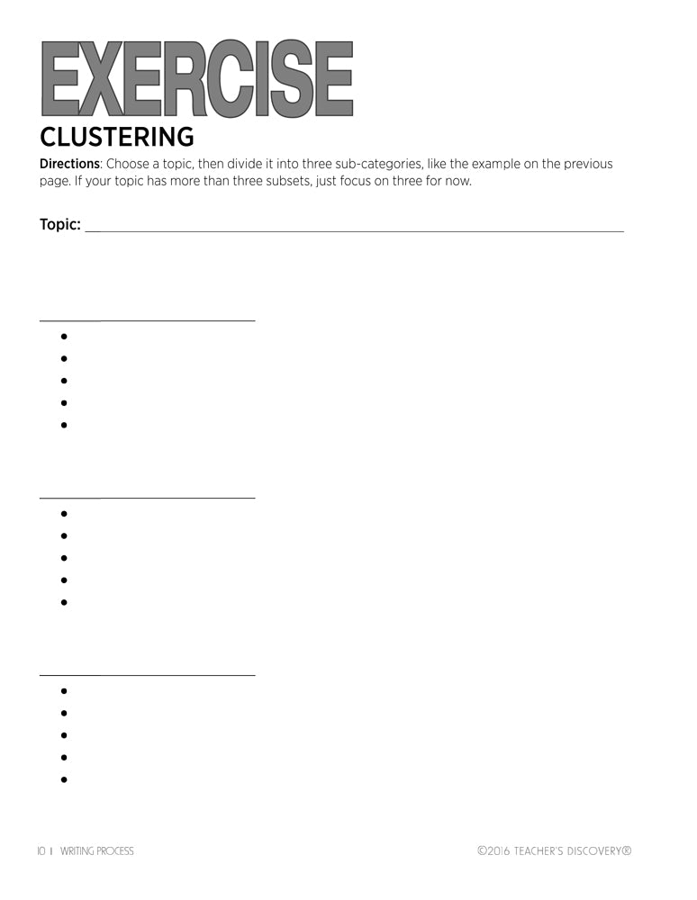 Writing Process Activity Book