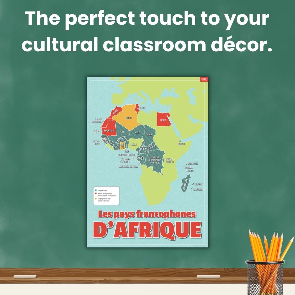 French-Speaking Africa Poster for French Classrooms