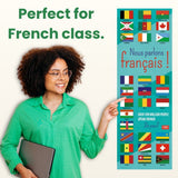 "We Speak French" Flags - French - Skinny Poster