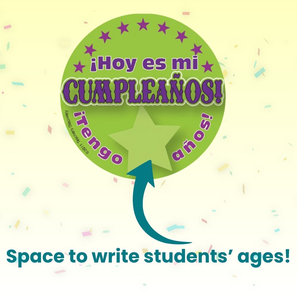 It's My Birthday! Spanish Stickers (90)