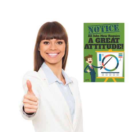 Official Notice Job Skills Mini-Poster:  Great Attitude