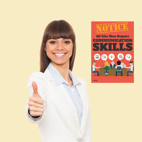 Official Notice Job Skills Mini-Poster:  Communication Skills