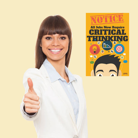 Official Notice Job Skills Mini-Poster:  Critical Thinking